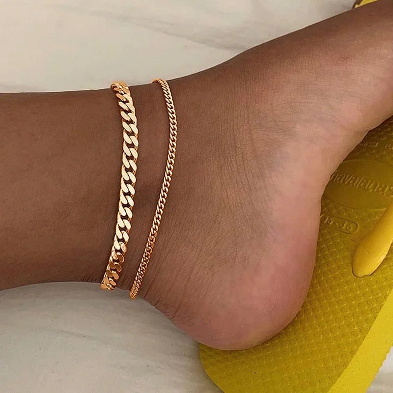 7-Piece Bohemian Starfish Shell Anklet Set