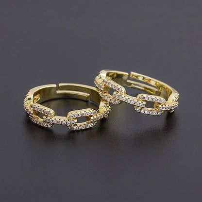 Bohemian Colorful Rainbow Cubic Zirconia Ring for Women & Men