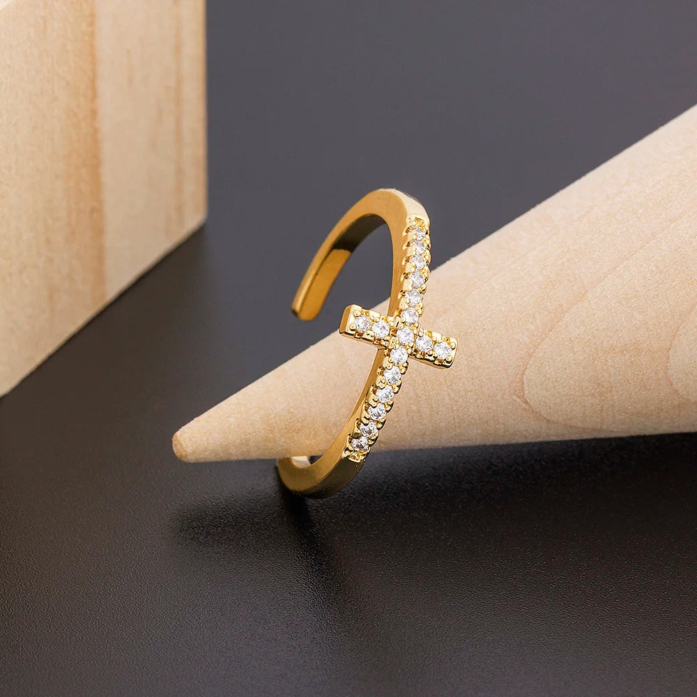 Bohemian Colorful Rainbow Cubic Zirconia Ring for Women & Men