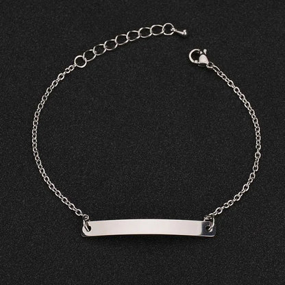 Custom Name Engraved Steel Bracelet