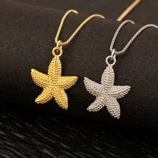 Star Shape Geometric Pendant Necklace