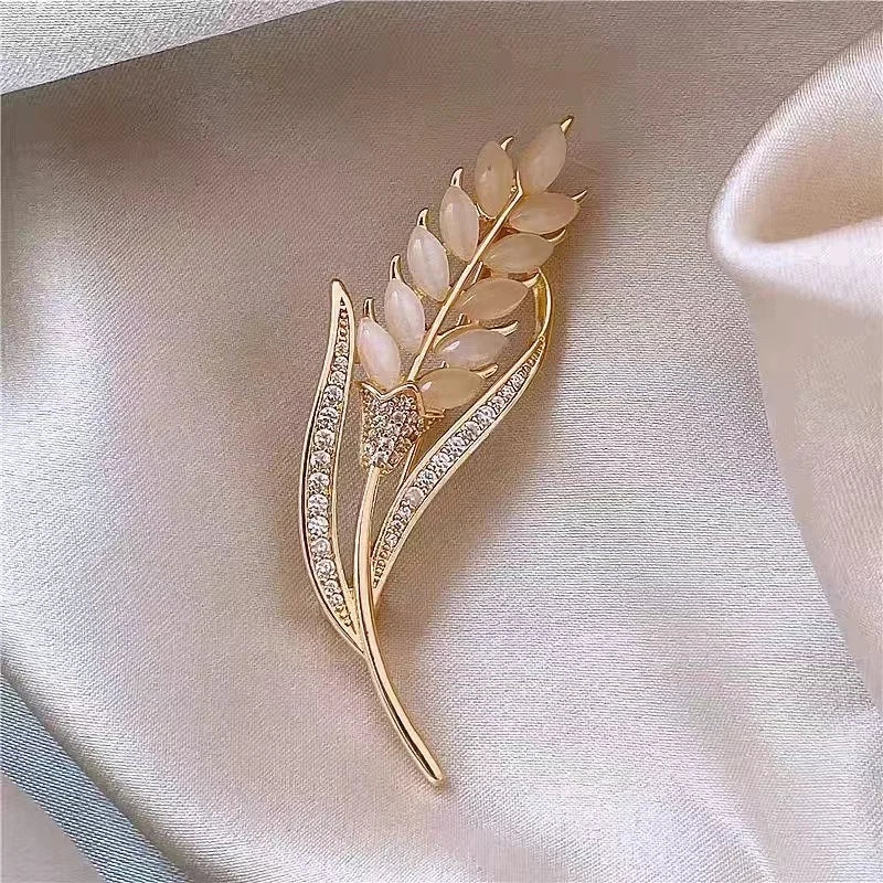 Rhinestone Peacock Brooch Pin