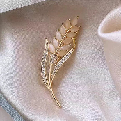 Rhinestone Peacock Brooch Pin