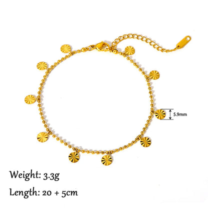 Gold Layered Stainless Steel Anklet
