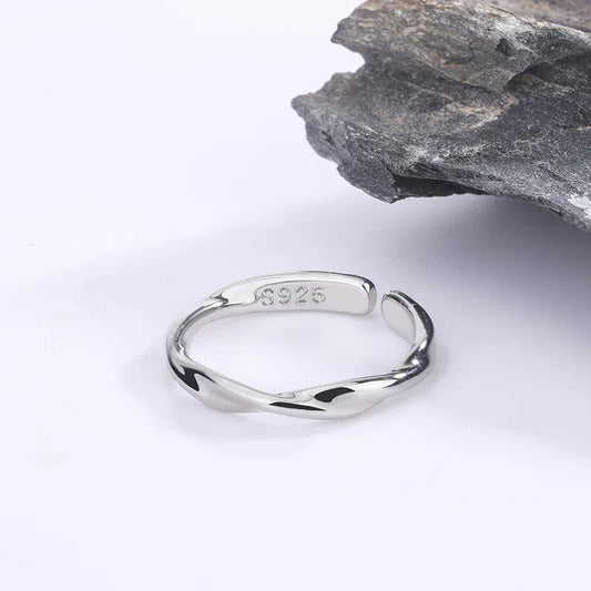 925 Silver Twisted Wire Ring
