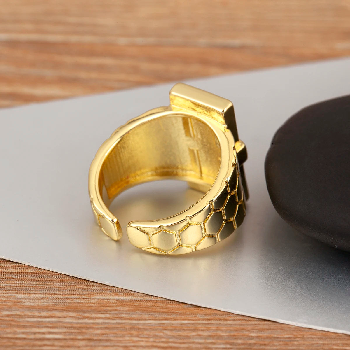 European & American Fashion Zircon Open Ring