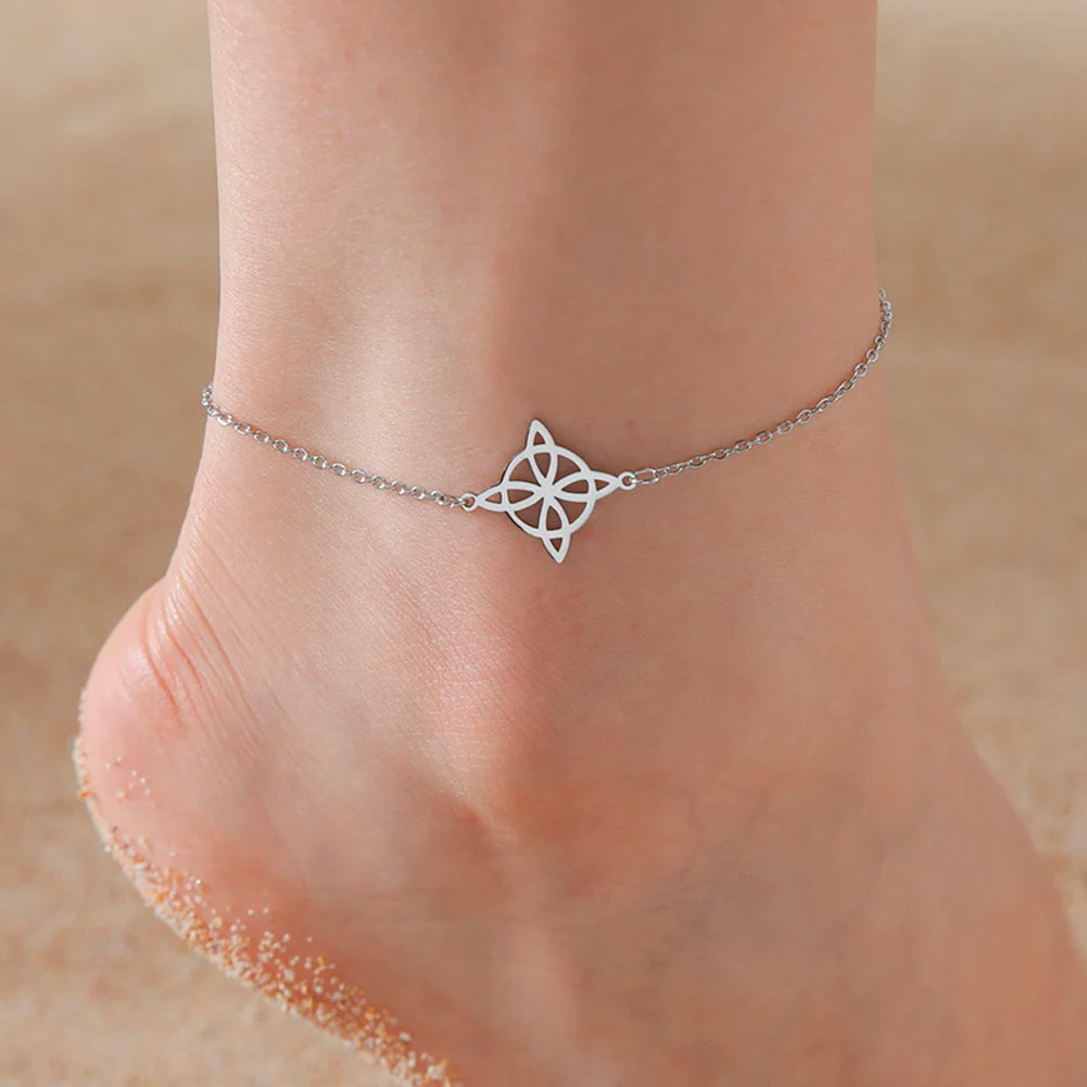 Witchcraft Knot Stainless Steel Anklet
