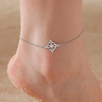 Witchcraft Knot Stainless Steel Anklet