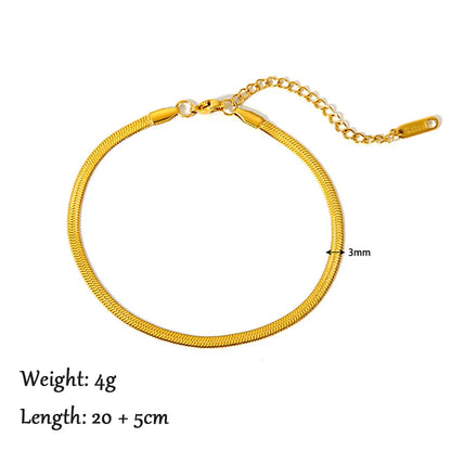 Gold Layered Stainless Steel Anklet
