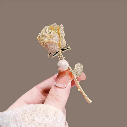 Rhinestone Peacock Brooch Pin