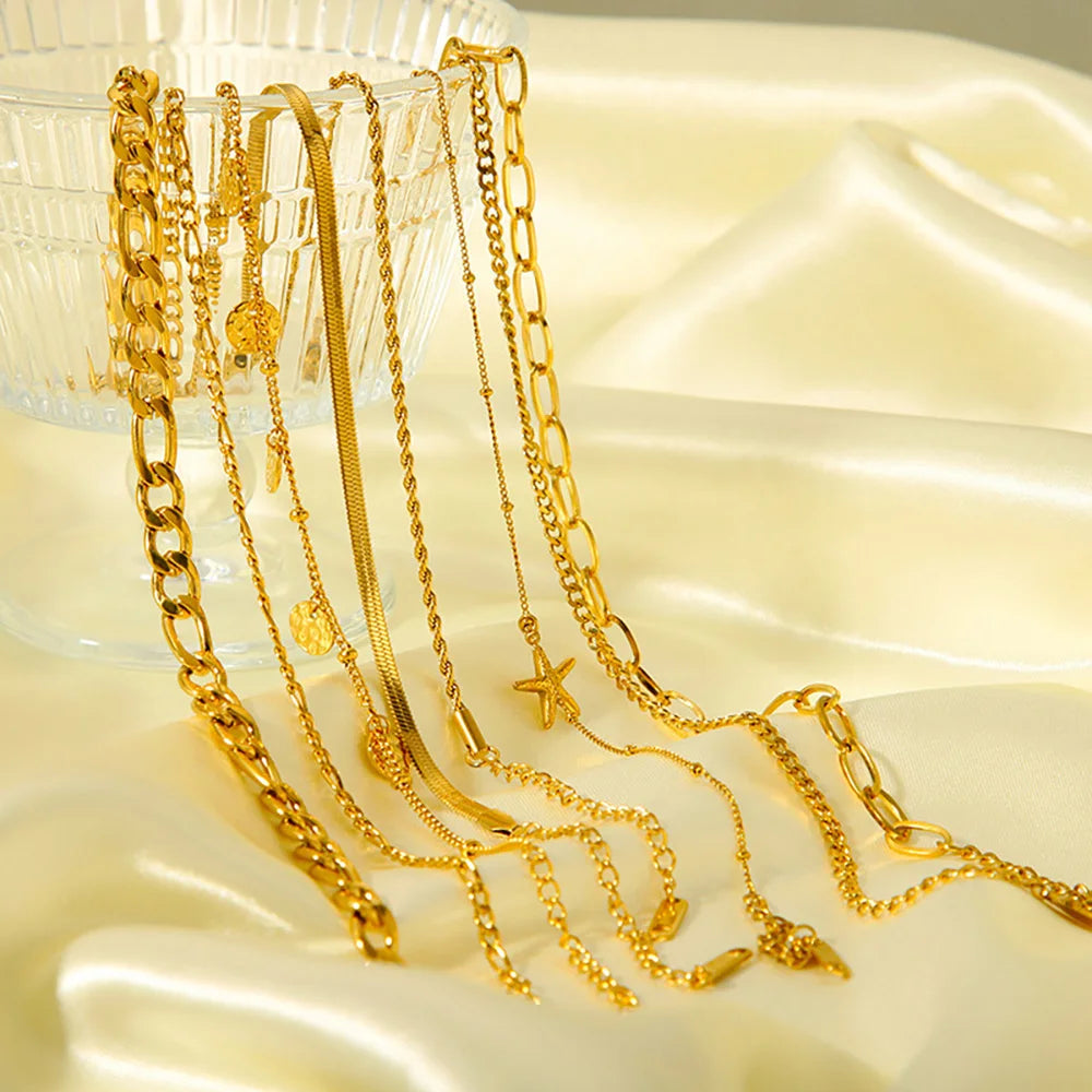 Gold Layered Stainless Steel Anklet