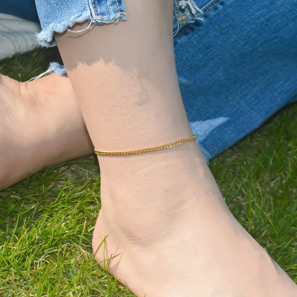 Gold Layered Stainless Steel Anklet