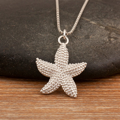 Star Shape Geometric Pendant Necklace