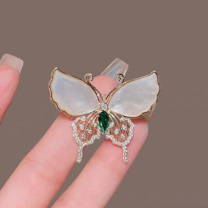 Rhinestone Peacock Brooch Pin