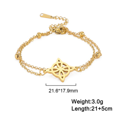 Witchcraft Knot Stainless Steel Anklet