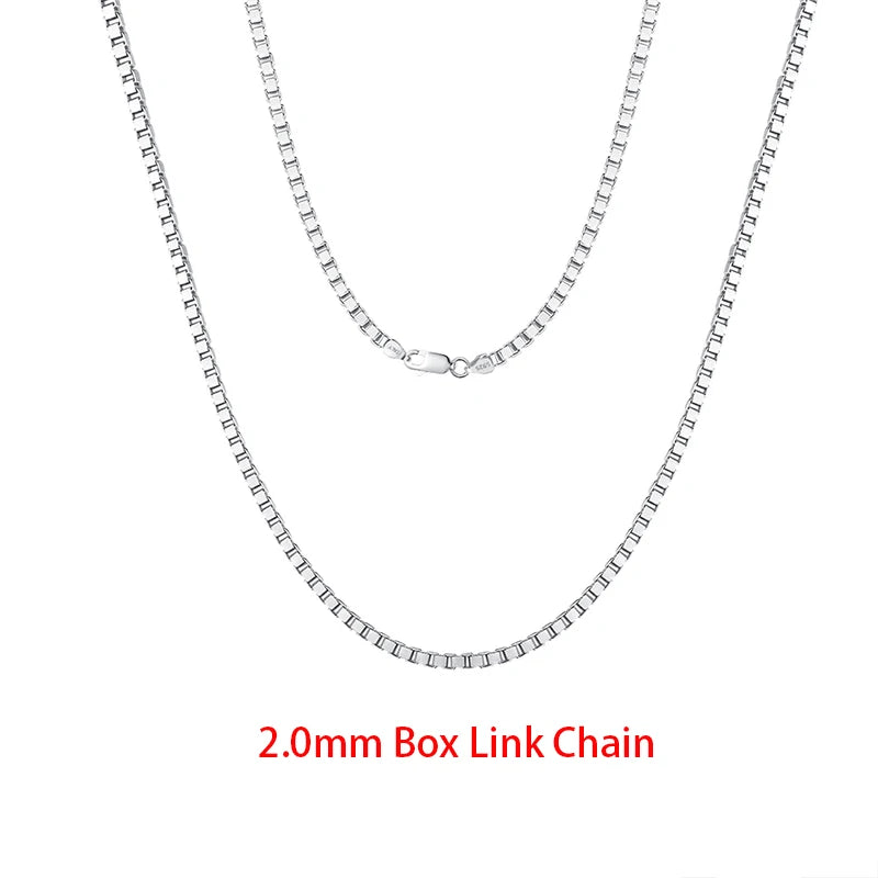 925 Sterling Silver Flat Mariner Chain Necklace