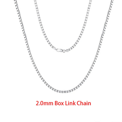 925 Sterling Silver Flat Mariner Chain Necklace