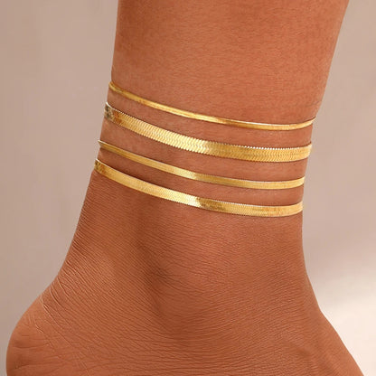7-Piece Bohemian Starfish Shell Anklet Set