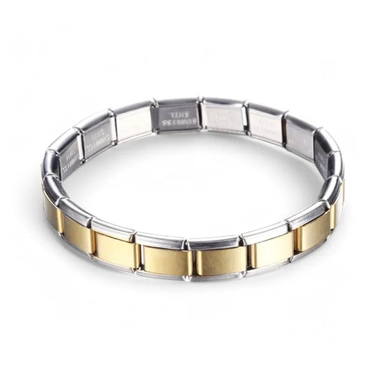 Y2K Gold & Black Stainless Steel Bracelet