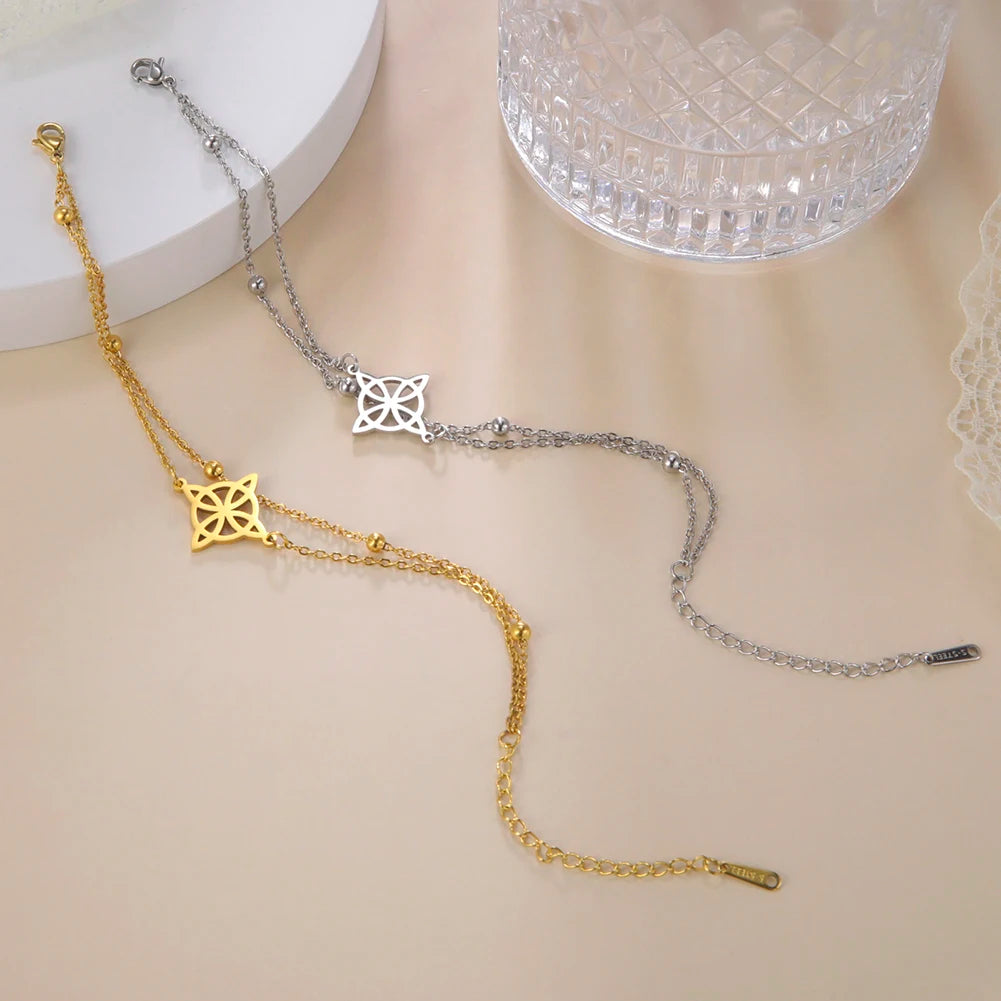 Witchcraft Knot Stainless Steel Anklet