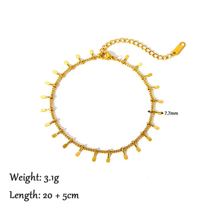 Gold Layered Stainless Steel Anklet