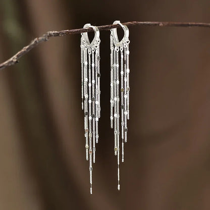 925 Silver Heart Hoop Earrings