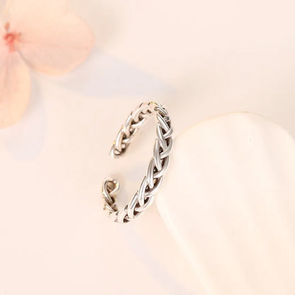 925 Sterling Silver AAA Zircon Adjustable Ring for Women