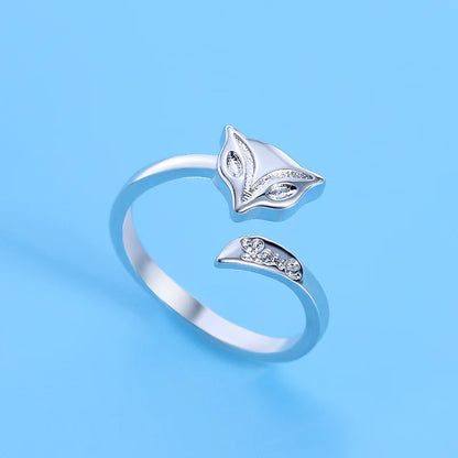 925 Sterling Silver AAA Zircon Adjustable Ring for Women