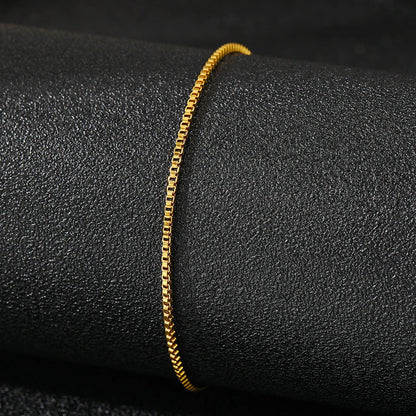 Minimalist Stainless Steel Naked Chain Anklet