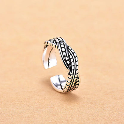 925 Sterling Silver AAA Zircon Adjustable Ring for Women