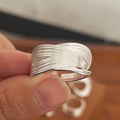 925 Sterling Silver Minimalist Moon Ring Set