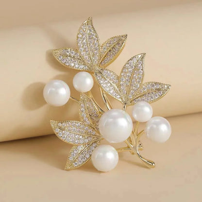 Rhinestone Peacock Brooch Pin
