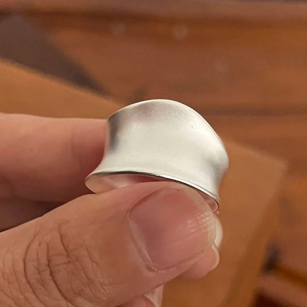 925 Sterling Silver Minimalist Moon Ring Set