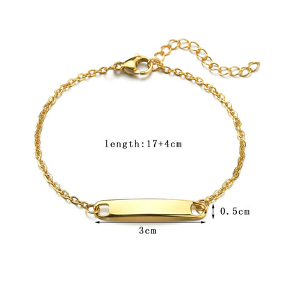 Custom Name Engraved Steel Bracelet