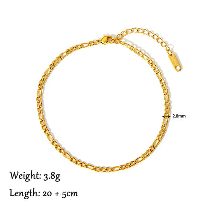 Gold Layered Stainless Steel Anklet