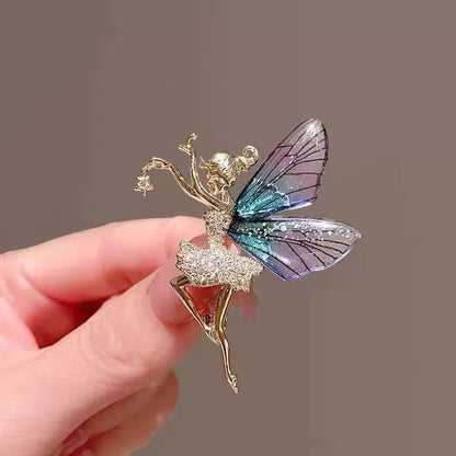 Rhinestone Peacock Brooch Pin
