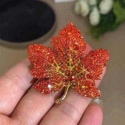 Rhinestone Peacock Brooch Pin