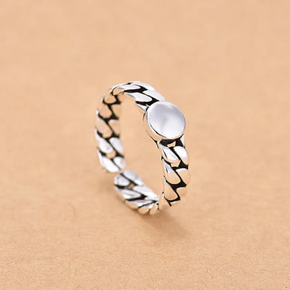 925 Sterling Silver AAA Zircon Adjustable Ring for Women