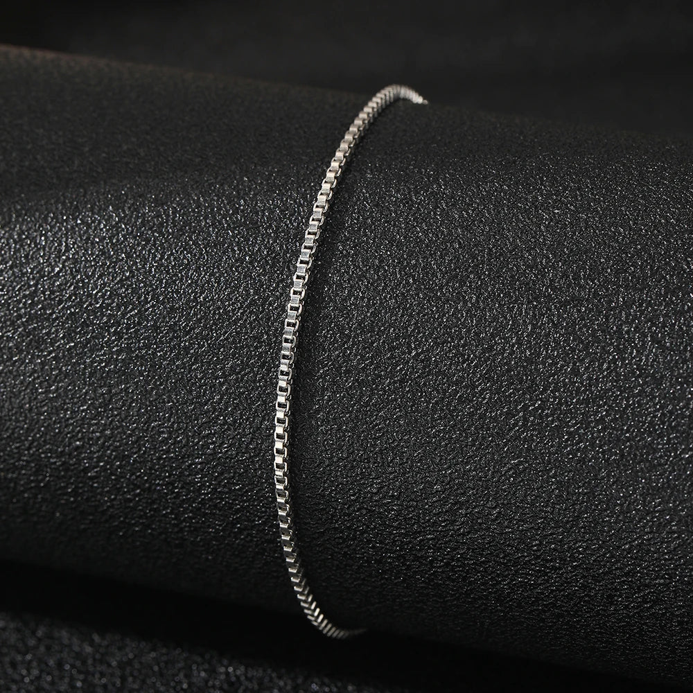 Minimalist Stainless Steel Naked Chain Anklet