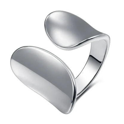 Original 925 Sterling Silver Double Lines Ring for Women