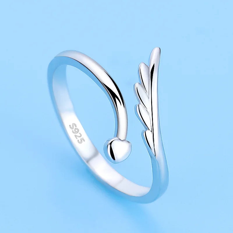 925 Sterling Silver AAA Zircon Adjustable Ring for Women