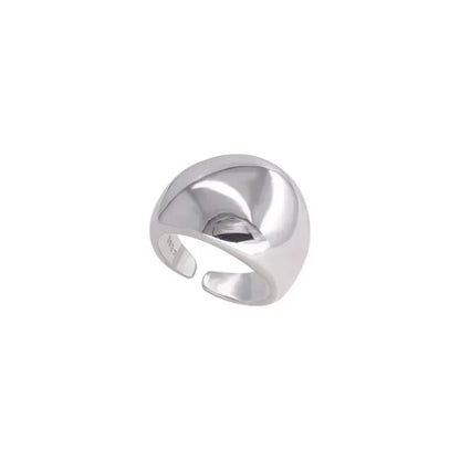 925 Silver Smooth Adjustable Ring