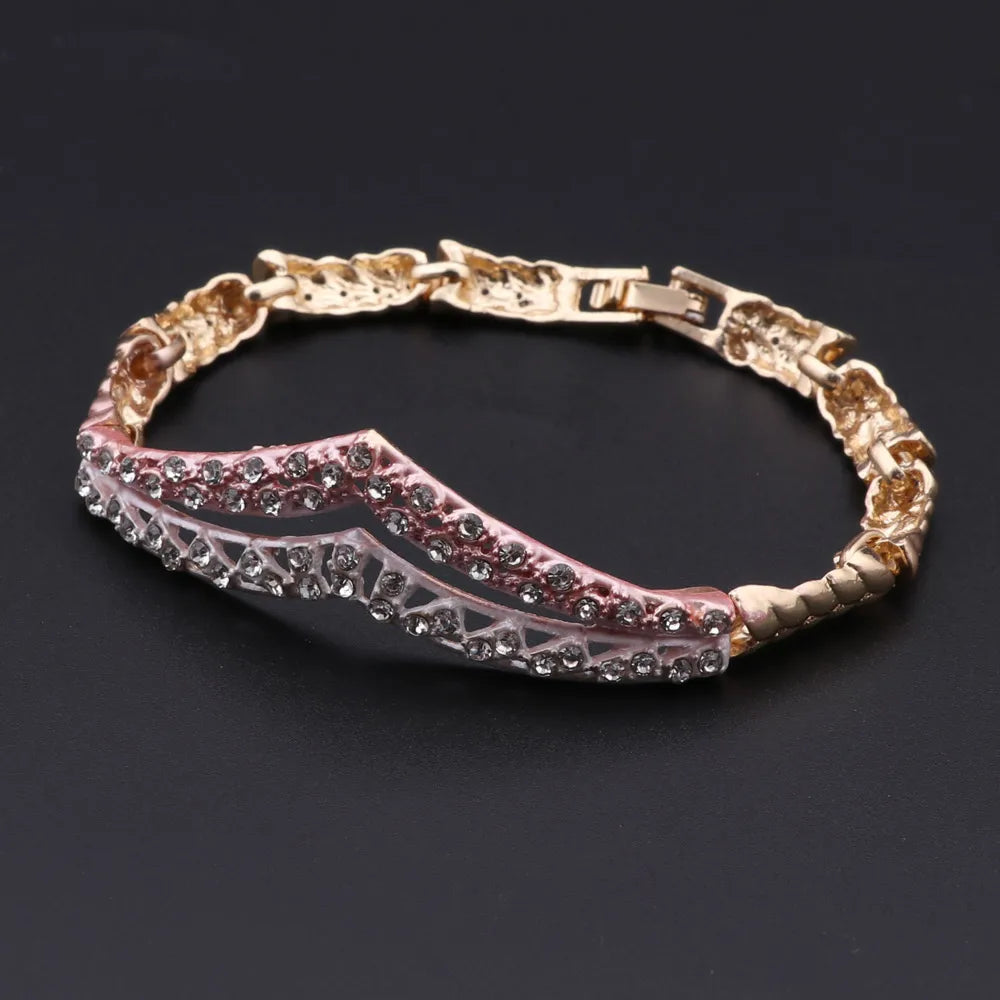 Dubai Gold Color 4PCS Jewelry Set for Women