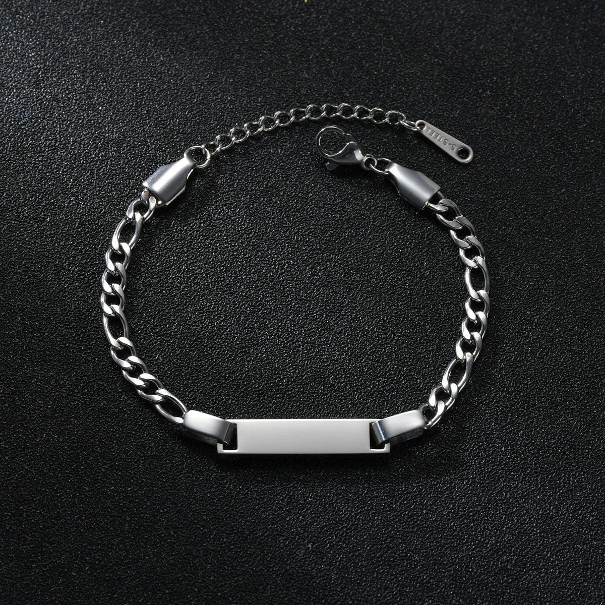 Custom Name Engraved Steel Bracelet