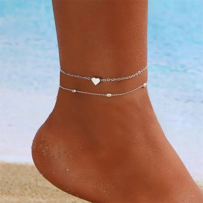 Bohemian Beaded Starfish Anklet Set