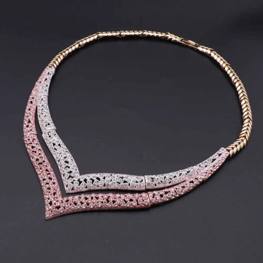 Dubai Gold Color 4PCS Jewelry Set for Women