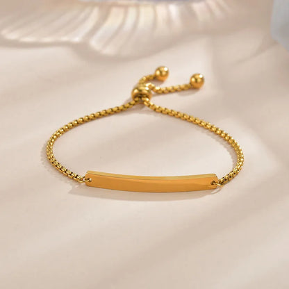 Custom Name Engraved Steel Bracelet