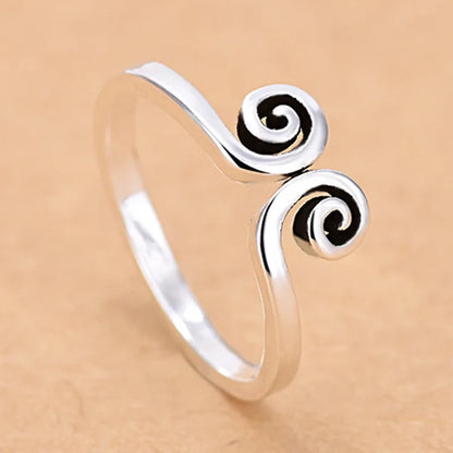 925 Sterling Silver AAA Zircon Adjustable Ring for Women