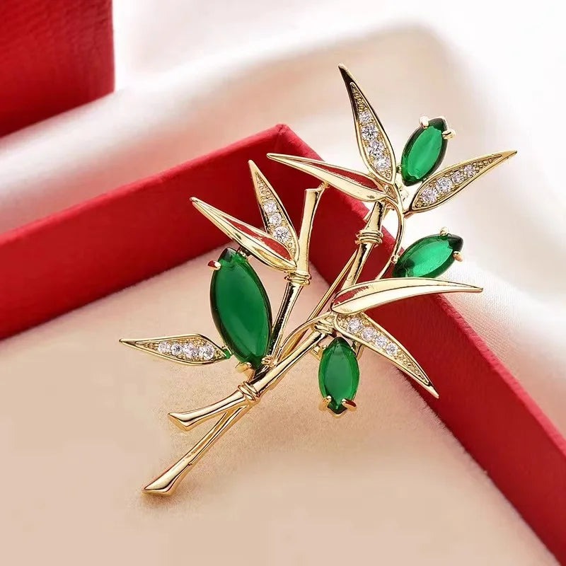 Rhinestone Peacock Brooch Pin