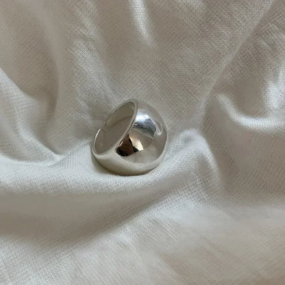 925 Silver Smooth Adjustable Ring
